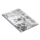 ヴィンテージ白黒航空便 ノートブック (右側)