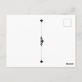 ヴィンテージ白黒1930年代劇夕べガウン ポストカード (裏面)