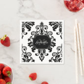 ヴィンテージ白黒 スタンダードカクテルナプキン (インサイチュ)