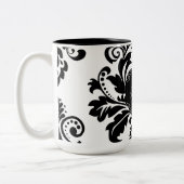 ヴィンテージ白黒 ツートーンマグカップ (左)