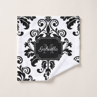 ヴィンテージ白黒 バスタオルセット