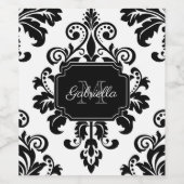 ヴィンテージ白黒 ワインラベル (シングルラベル)