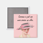 ヴィンテージ皮肉 マグネット (正面/裏面)