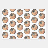 ヴィンテージ目広告用ギフト包装セット ラッピングペーパーシート (正面)