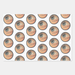 ヴィンテージ目広告用ギフト包装セット ラッピングペーパーシート