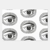 ヴィンテージ目広告用ギフト包装セット ラッピングペーパーシート (正面3)