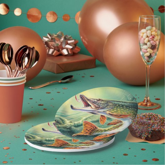 ヴィンテージ目的または魚のフライパーティープレート ペーパープレート (複数)