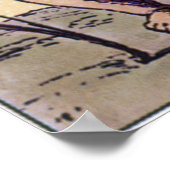 ヴィンテージ目隠しキューピッド、バレンタインタロットカード ポスター (角)