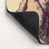 ヴィンテージ目隠しキューピッド、バレンタインタロットカード マウスパッド (コーナー)