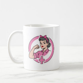ヴィンテージ看護師フェミニスト コーヒーマグ コーヒーマグカップ