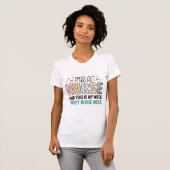 ヴィンテージ看護師週間感謝タイポグラフィーTシャツ_1 Tシャツ (正面フル)