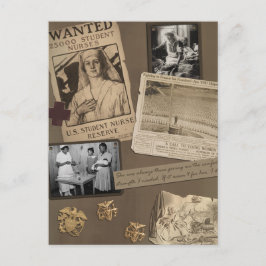 ヴィンテージ看護 – ナーススクラップブックポストカード ポストカード