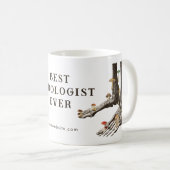 ヴィンテージ真菌骨格足最高のポドロジスト コーヒーマグカップ (正面右)