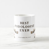 ヴィンテージ真菌骨格足最高のポドロジスト コーヒーマグカップ (中央)