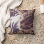 ヴィンテージ眠い猫の写真|の装飾用クッション クッション (ブランケット)