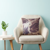 ヴィンテージ眠い猫の写真|の装飾用クッション クッション (椅子)