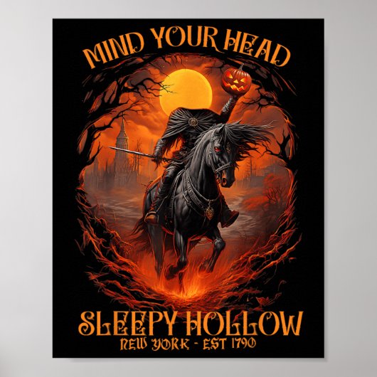 ヴィンテージ眠そうなホローヘッドレスホール ポスター (正面)