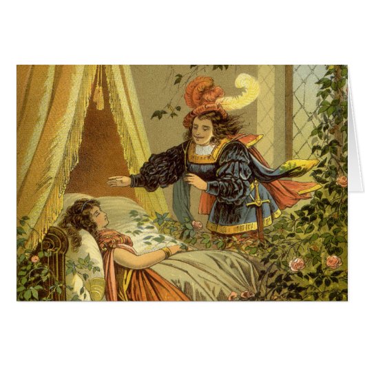 ヴィンテージ眠る美しいビクトリアン、おとぎ話 (正面横)