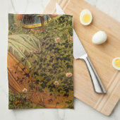 ヴィンテージ眠る美しいビクトリアン、おとぎ話 キッチンタオル (四つ折り)