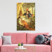 ヴィンテージ眠る美しいビクトリアン、おとぎ話 キャンバスプリント (インサイチュ (リビング))