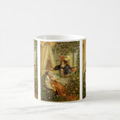 ヴィンテージ眠る美しいビクトリアン、おとぎ話 コーヒーマグカップ (中央)