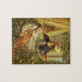 ヴィンテージ眠る美しいビクトリアン、おとぎ話 ジグソーパズル (横)