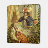 ヴィンテージ眠る美しいビクトリアン、おとぎ話 セラミックオーナメント (左)