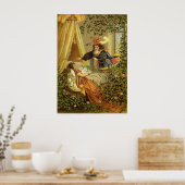 ヴィンテージ眠る美しいビクトリアン、おとぎ話 ポスター (キッチン)