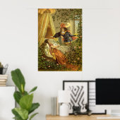 ヴィンテージ眠る美しいビクトリアン、おとぎ話 ポスター (ホームオフィス)