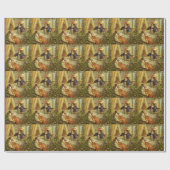 ヴィンテージ眠る美しいビクトリアン、おとぎ話 ラッピングペーパー (フラット)