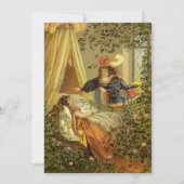 ヴィンテージ眠る美しいビクトリアン、おとぎ話 招待状 (正面)