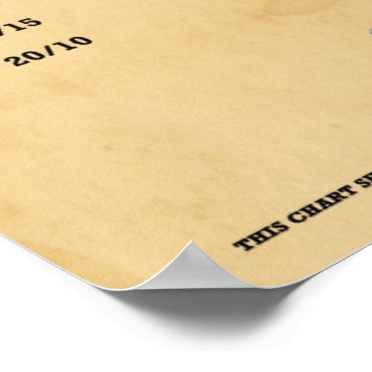 ヴィンテージ眼球図イラストレーション ポスター (角)