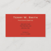 ヴィンテージ眼科医の名刺の目線 名刺 (裏面)