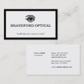 ヴィンテージ眼科眼科検眼医 名刺 (正面/裏面)