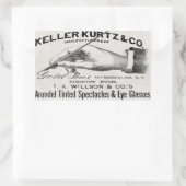 ヴィンテージ眼鏡シール 長方形シール (バッグ)