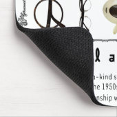 ヴィンテージ眼鏡01 マウスパッド (コーナー)