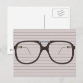 ヴィンテージ眼鏡 ポストカード (正面/裏面)