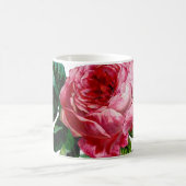 ヴィンテージ着色かわいらしバラ コーヒーマグカップ (中央)