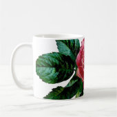 ヴィンテージ着色かわいらしバラ コーヒーマグカップ (左)