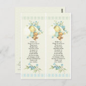 ヴィンテージ睡眠赤ちゃんシャワーカスタムメッセージカード ポストカード (正面/裏面)