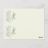 ヴィンテージ睡眠赤ちゃんシャワーカスタムメッセージカード ポストカード (裏面)