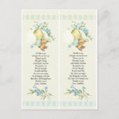 ヴィンテージ睡眠赤ちゃんシャワーカスタムメッセージカード ポストカード (正面)