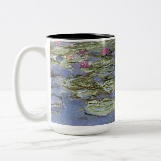 ヴィンテージ睡蓮 ツートーンマグカップ (左)