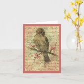 ヴィンテージ矢印すべての行事 カード (黄色い花)