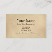 ヴィンテージ矢印の名刺 名刺 (裏面)