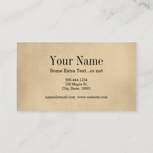 ヴィンテージ矢印の名刺 名刺 (裏面)