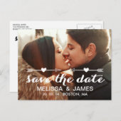 ヴィンテージ矢印 | セーブ・ザ・デート案内 案内ポストカード (正面/裏面)