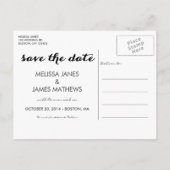 ヴィンテージ矢印 | セーブ・ザ・デート案内 案内ポストカード (裏面)