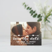 ヴィンテージ矢印 | セーブ・ザ・デート案内 案内ポストカード (スタンド正面)