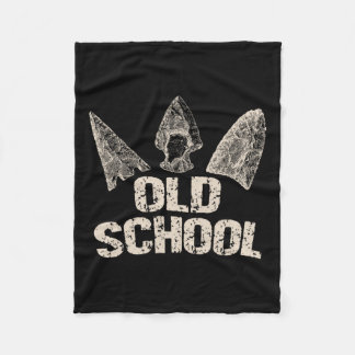 ヴィンテージ矢頭狩り古流弓矢 フリースブランケット